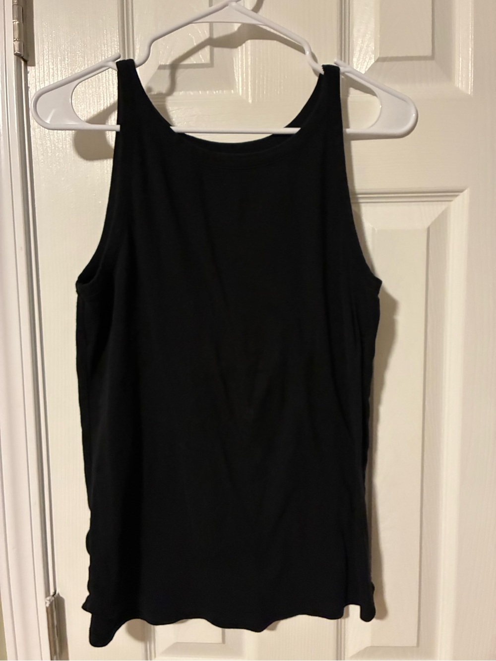 LOFT Black Scoop Neck Tank Top